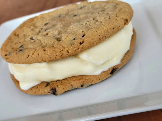Chocolate Chip Cookie Ice Cream Sandwich
